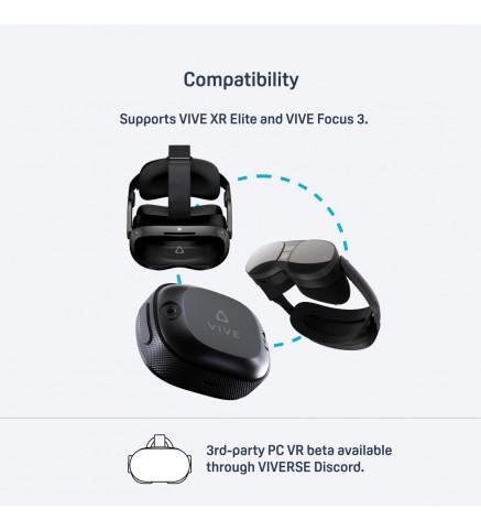 HTC宏達電 VIVE Ultimate Tracker，3 個追蹤器 + 1 個適配器 — VR 全身追蹤 - 3 VIVE Ultimate Tracker + 1 VIVE Wireless Dongle