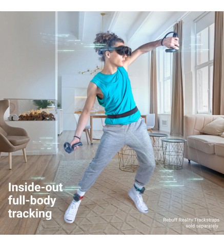 HTC宏達電 VIVE Ultimate Tracker，3 個追蹤器 + 1 個適配器 — VR 全身追蹤 - 3 VIVE Ultimate Tracker + 1 VIVE Wireless Dongle