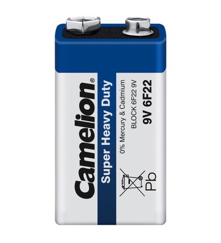 Camelion - 9V高能碳性電池 (索裝) - 6F22-SP1B