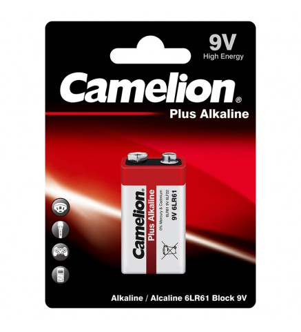 Camelion - 9V高能鹼性電池 (咭裝) - 6LR61-BP1