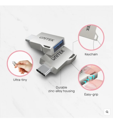 UNITEK優越者 - USB-C 轉 USB-A OTG 轉接器 - A1025GNI