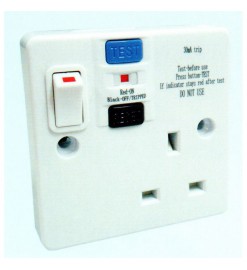 FYM - BS Socket Outlet 13A + SW +RCD ABC RCD SWITCHED SOCKET OUTLET- A2613S/RCD