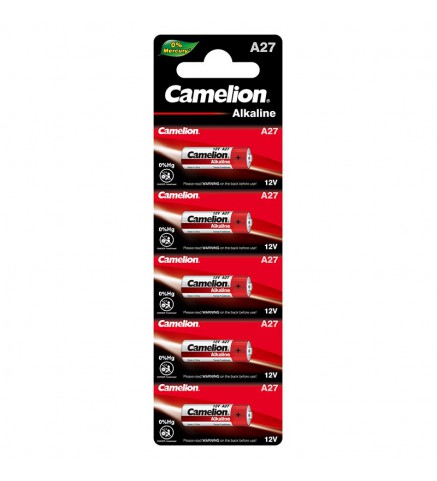 Camelion - A27 搖控電池 12V 電池 ( 5粒 )  - A27-BP5