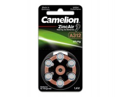 Camelion - A312 助聽器電池 1.4V ( 6 粒裝 )  - A312-BP6