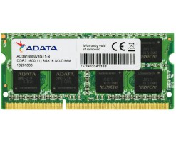 ADATA威剛科技 8GB DDR3 1600MHz AD3S1600W8G11-R筆記本電腦內存/記憶體 - AD3S1600W8G11-R