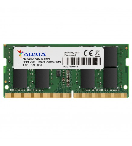 ADATA 威剛科技Premier DDR4 2666 SO-DIMM內存模塊/記憶體 - DDR4-2666 4GB SO-DIMM