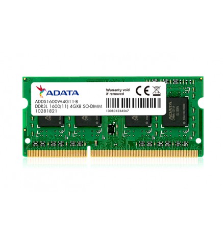 ADATA威剛 Premier DDR3L 1600MHz 8GB 低電壓 SODIMM/記憶體 - ADDS1600W8G11-S