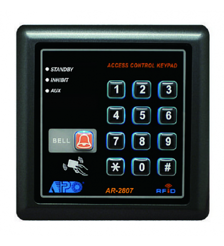 APO/AEI AUXILIARY KEYPAD WITH CARD READER FOR SYSTEM EXPANSION - AR-2807