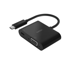 BELKIN貝爾金 - USB-C 轉 VGA + 充電轉接器 - AVC001BTBK