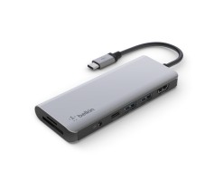 BELKIN貝爾金 - Connect USB-C® 7 合 1 高速多媒體集線器 (100W) - AVC009BTSGY