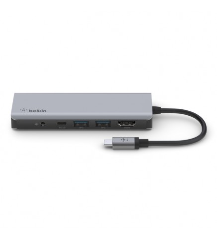 BELKIN貝爾金 - Connect USB-C® 7 合 1 高速多媒體集線器 (100W) - AVC009BTSGY