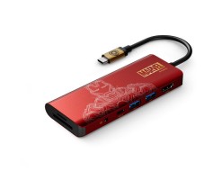 BELKIN貝爾金 - Connect USB-C® 7 合 1 高速多媒體集線器 (100W) (Marvel 系列) (鋼鐵俠) （紅色） - AVC009QCBG-DY