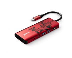 BELKIN貝爾金 - Connect USB-C® 7 合 1 高速多媒體集線器 (100W) (Marvel 系列) (蜘蛛俠) （紅色） - AVC009QCRD-DY