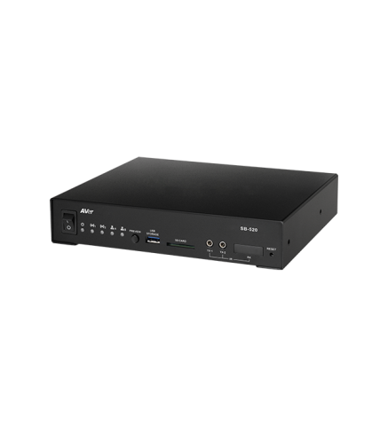 AVer 圓展科技 在一個盒子中錄製、流式傳輸和廣播 - Video Encoder & Live Streaming Server - Multicast Input Video to unlimited number of Clients over the LAN - AVer-SB520