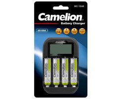 Camelion - 電池充電器 + AAA900mAh x 4pcs - BC-1046