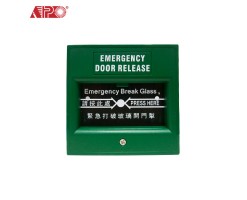 APO/AEI Break Glass Emergency Door Opener/Button GREEN Color - BGD1-GE