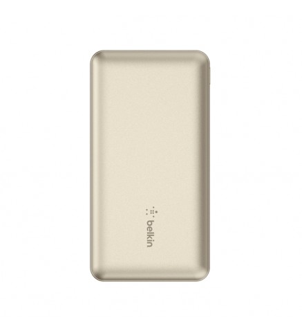 BELKIN貝爾金 - BoostCharge 便攜式行動電源 10000mAh - 金色 - BPB011BTGD