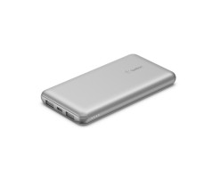 BELKIN貝爾金 - BoostCharge 便攜式行動電源 10000mAh - 銀白色 - BPB011BTSL