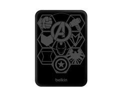 BELKIN貝爾金 - BoostCharge 磁力無線行動充電器 5K+支架 (迪士尼系列 / Marvel 系列) - 鋼鐵俠 - 黑色 - BPD004QCBG-DY