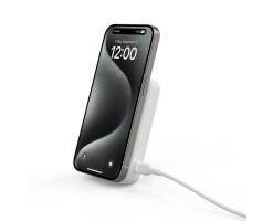 BELKIN貝爾金 - BoostCharge Pro 10000 mAh Qi2 磁吸無線充電行動電源 - 白色 - BPD008BTWH