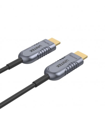 UNITEK優越者 - 40M Ultrapro HDMI2.1 有源光纜，太空 灰色+黑色，UNITEK禮盒 - C11032DGY