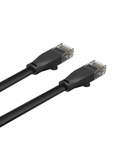 UNITEK優越者 - Cat 6 UTP RJ45 扁平以太網電纜 - 1M，UTP Cat.6 RJ45 (8P8C) M 到 M - C1809GBK