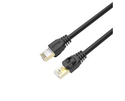 UNITEK - 15M , Cat 7 RJ45 (8P8C)Male to RJ45(8P9C) Male Cable , Black Color/Ethernet Cable - C1814EBK