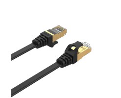 UNITEK - 2M, CAT.7 Flat Cable - RJ45 (8P8C) Male to RJ45(8P8C) Male, Black Color, UNITEK Poly Bag  - C1897BK-2M