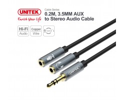 UNITEK - 0.2M , 3.5MM to Stereo Audio Cable - C9008AGY
