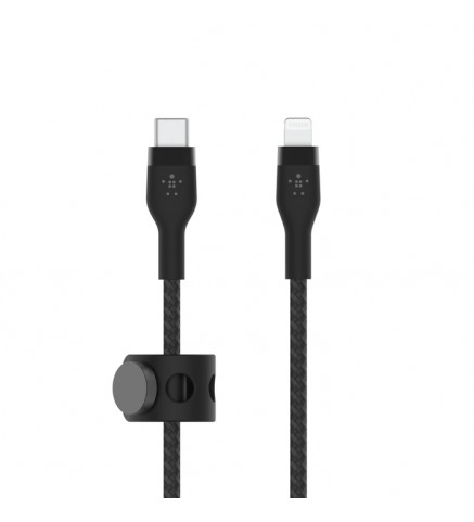 BELKIN貝爾金 - BoostCharge Pro Flex USB-C 至 Lightning 連接線 1米 黑色 - CAA011BT1MBK