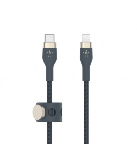 BELKIN貝爾金 - BoostCharge Pro Flex USB-C 至 Lightning 連接線 1米 藍色 - CAA011BT1MBL