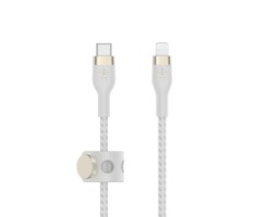 BELKIN貝爾金 - BoostCharge Pro Flex USB-C 至 Lightning 連接線 1米 白色 - CAA011BT1MWH