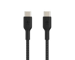 BELKIN貝爾金 - BoostCharge 編織 USB-C 轉 USB-C 連接線 60W 2米 黑色 - CAB004BT2MBK