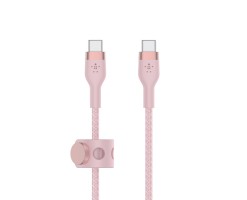 BELKIN貝爾金 - BoostCharge Pro Flex USB-C 至 USB-C 編織連接線 1米 粉色 - CAB011BT1MPK