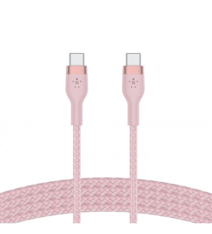 BELKIN貝爾金 - BoostCharge Pro Flex USB-C 至 USB-C 編織連接線 1米 粉色 - CAB011BT1MPK