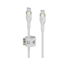 BELKIN貝爾金 - BoostCharge Pro Flex USB-C 至 USB-C 編織連接線 1米 白色 - CAB011BT1MWH