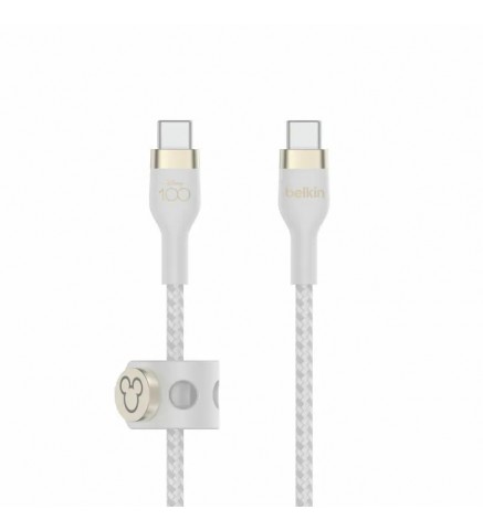 BELKIN貝爾金 - BoostCharge Pro Flex USB-C 至 USB-C 連接線 (迪士尼系列) D100 - 2米 白色 - CAB011QC2MWH-DY