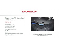 THOMSON Portable USB Bluetooth CD Radio - CD916P-B 