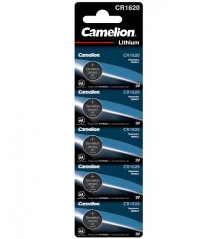 Camelion - CR1620 3V 硬幣電池 (5粒) - CR1620-BP5