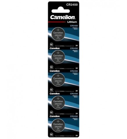 Camelion - CR2450 3V 硬幣電池 (5粒) - CR2450-BP5