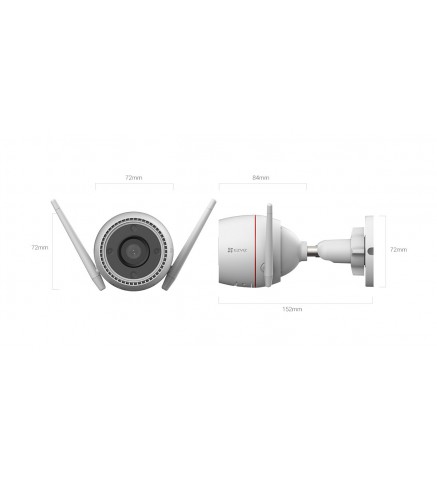 EZVIZ-螢石-H3C 3MP 4mm (NEW)2K Wi-Fi 智能家居攝像頭-CS-H3c-R100-1K3WKFL