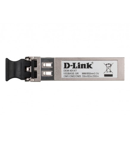 D-Link 友訊科技10GBase-SR多模式SFP +收发器（最长300 m） - DEM-431XT