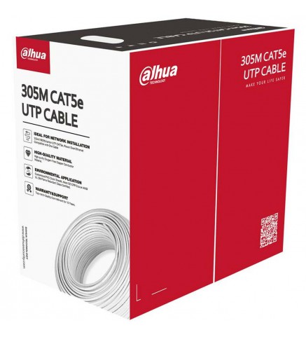 Dahua大華 白色 305m UTP CAT5E 電纜 - DH-PFM920I-5EU-U(W)White box