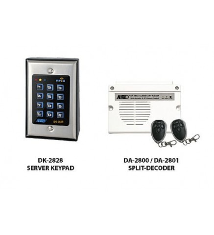 APO/AEI (DK-2828S+DA-2800) 套裝組合全功能 3 組繼電器輸出 EM 卡+密碼鍵盤 + 無線遙控 - DK-2828SA