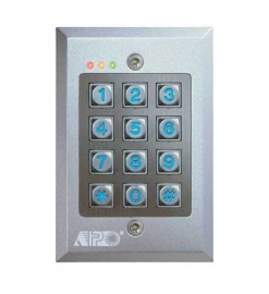 APO/AEI 12-24VDC flush-mounted full-featured 2 relay output Die-Cast alloy reinforced keyboard Card Reader (*) - DK-2832A