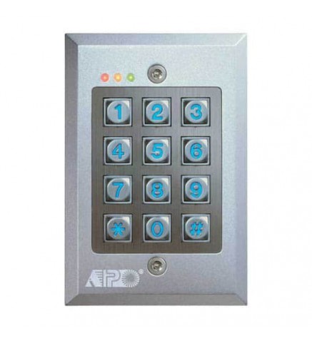 APO/AEI 12-24VDC嵌入式全功能單繼電器輸出壓鑄合金增強鍵盤/密碼鍵盤 - DK-2831C