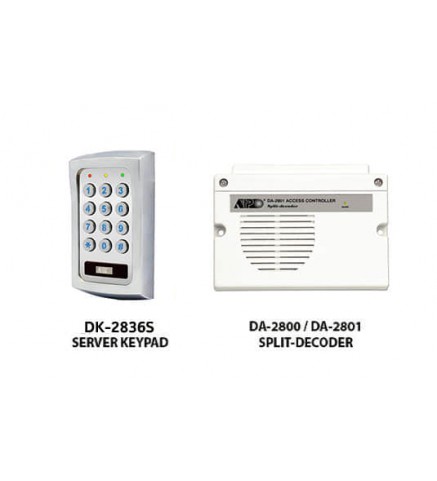 APO/AEI (DK-2836S+ DA-2801) 套裝組合全功能 3 組繼電器輸出密碼鍵盤 - DK-2836SS