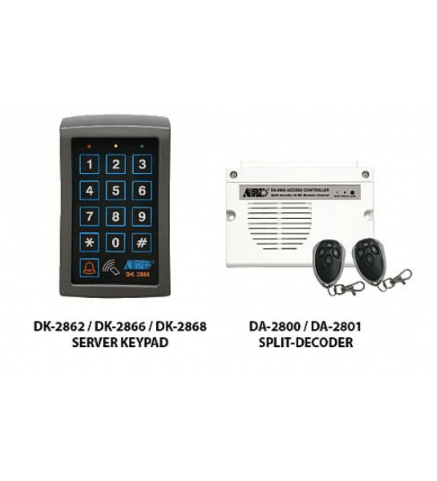 APO/AEI  (DK-2862S+DA-2800) 套裝組合全功能 3 組繼電器輸出 EM 卡+密碼鍵盤 + 無線遙控 - DK-2862SA