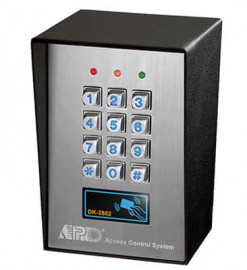 APO/AEI EM card + password, 12-24VDC full function 3 relay output Die-Cast password keyboard  (With WIEGAND code output) - DK-2882A/B