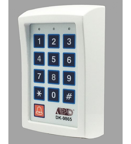 APO/AEI DK-9865 MK-II：單輸出訪問控制鍵盤（白色） - DK-9865